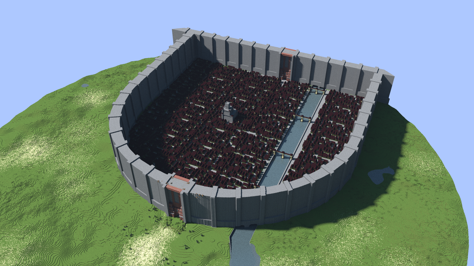 Me and my friend made the Shiganshina district (Attack on titan). How does it look?n: chunky