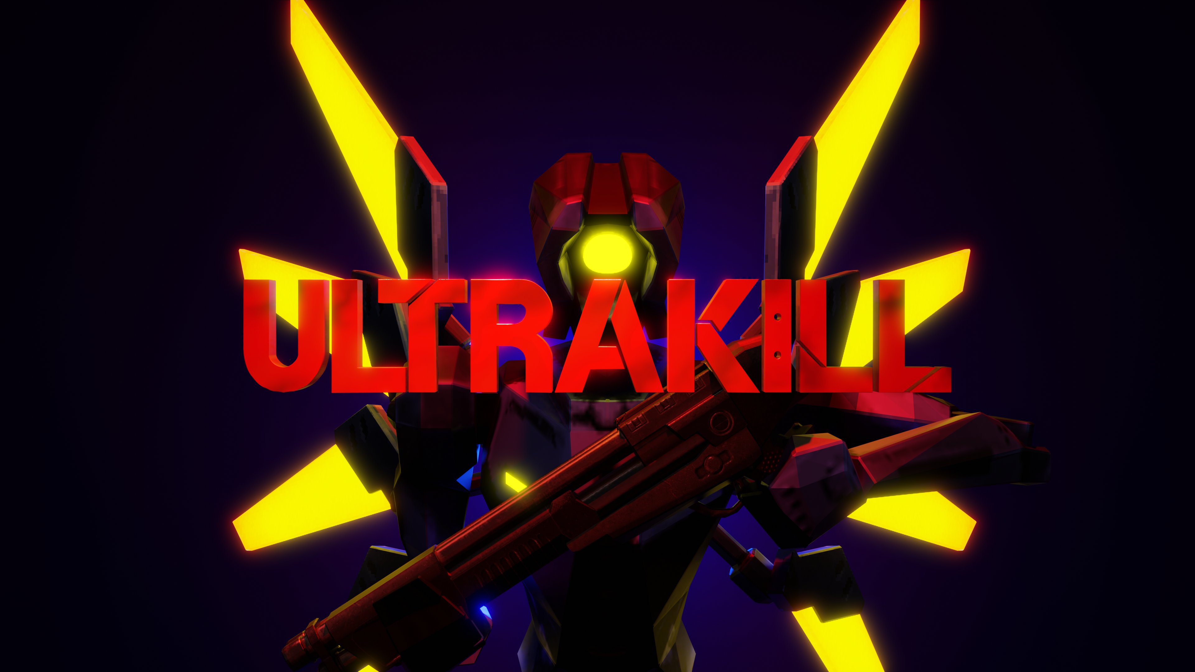 Ultrakill 4k Wallpaper i made in Blender (i'm still learning 3D). What do you think?: Ultrakill