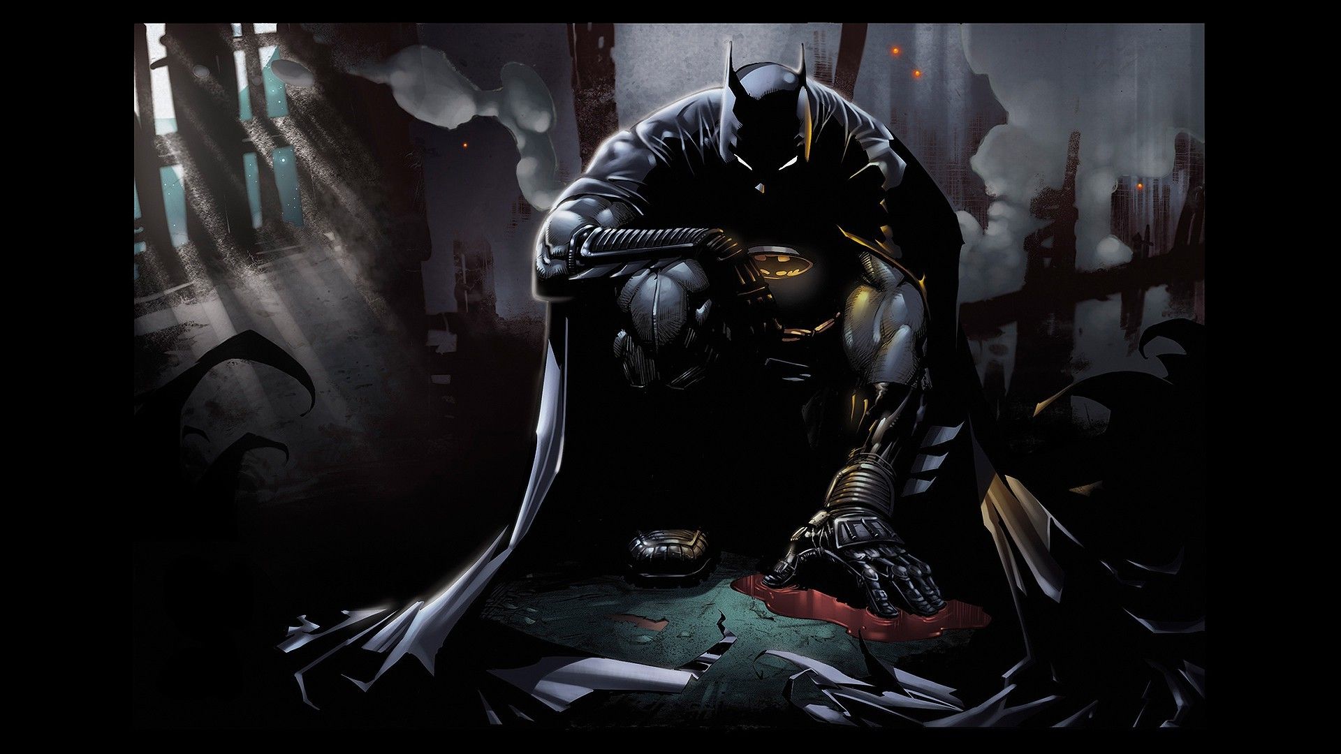 Serious Batman DC Comics Desktop Wallpaper - Batman Wallpaper