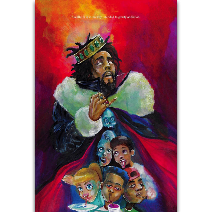 S213 2018 New Album Cover J Cole K.O.D Album Music Singer Wall Art Painting...