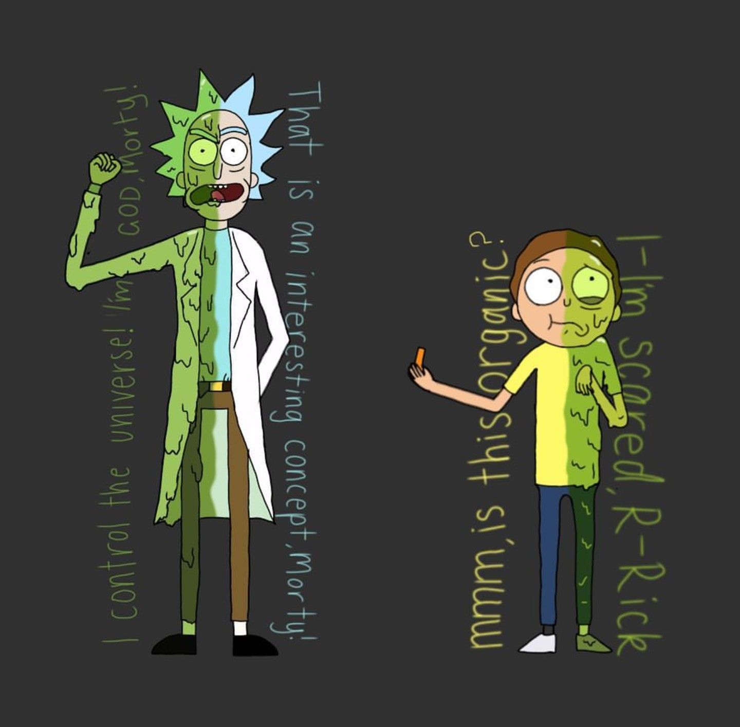 Toxic Rick and Morty. Rick i morty, Rick and morty tattoo, Rick and morty