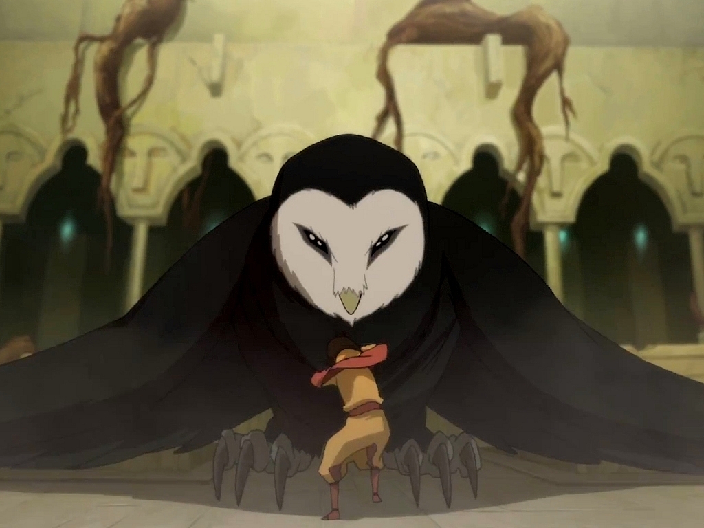 Jinora Meets Wan Shi Tong Shi Tong Gif