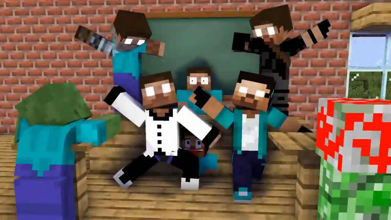 Minecraft Animation BROTHERS WILL FIGHT COVID 19 MONSTER SCHOOL