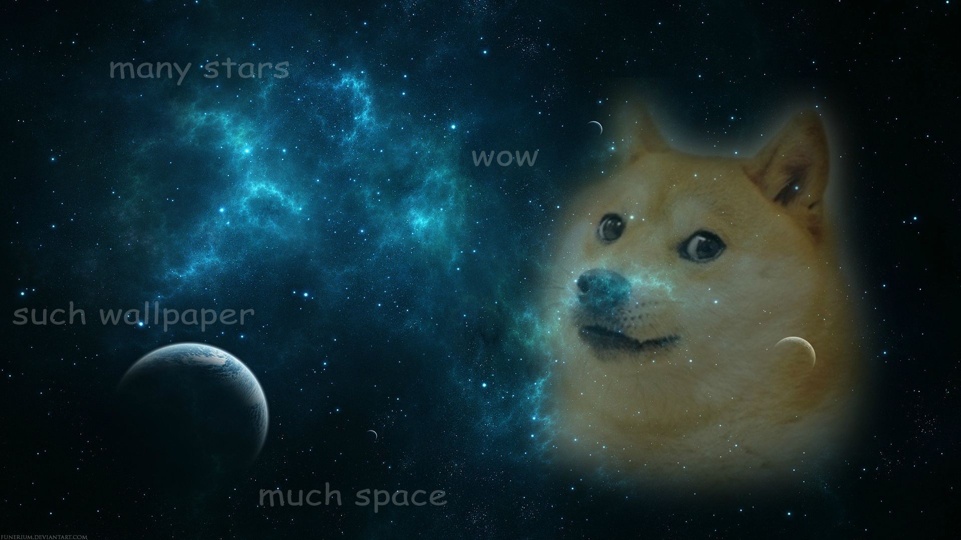 Doge in Galaxy, Go to your dremz. Doge meme, Cute dog wallpaper, Shibe doge
