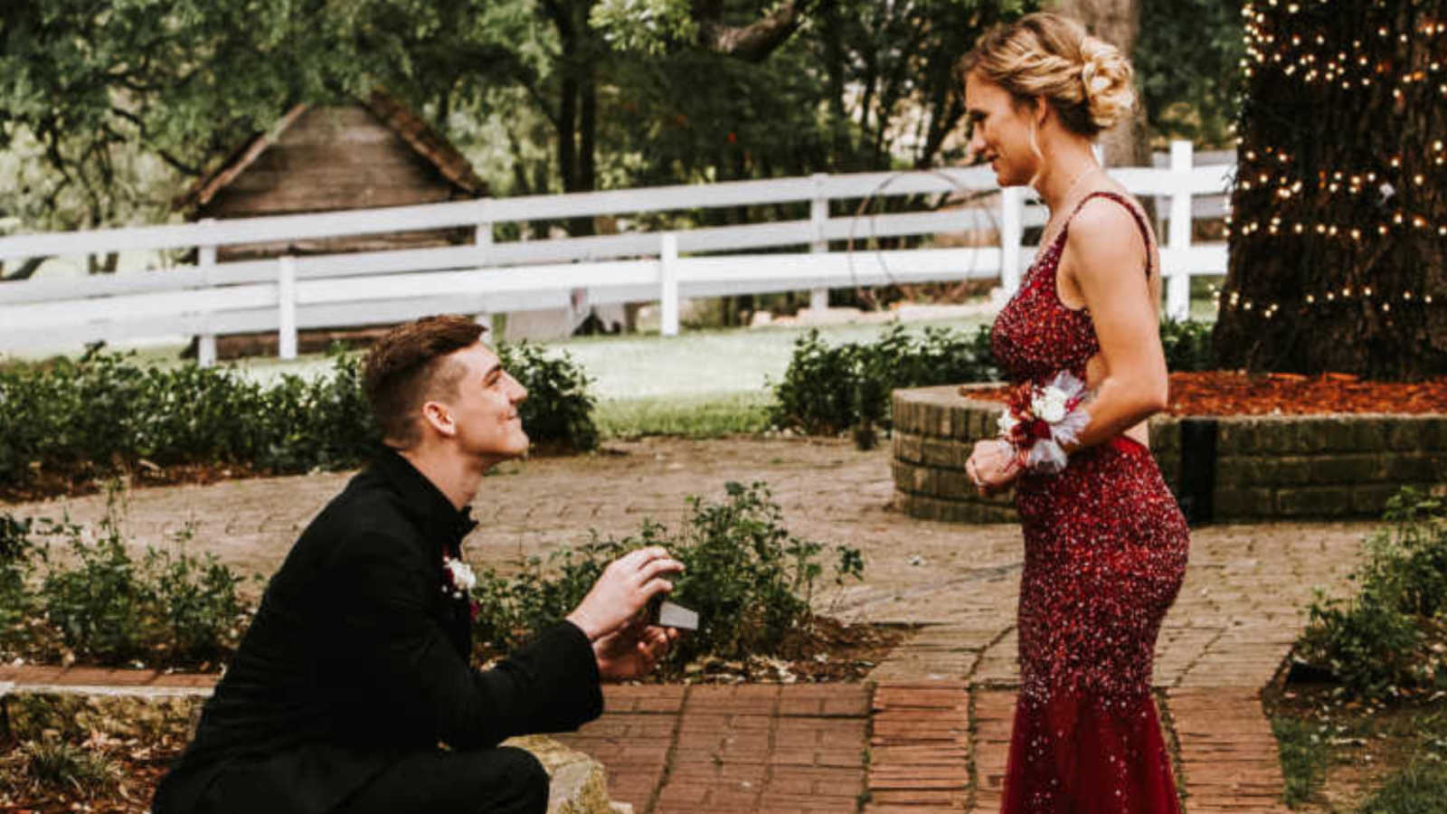 Promposals Are Overrated. Let's Do The Real Thing': 18 Year Old High School Sweethearts ENGAGED On Prom Night