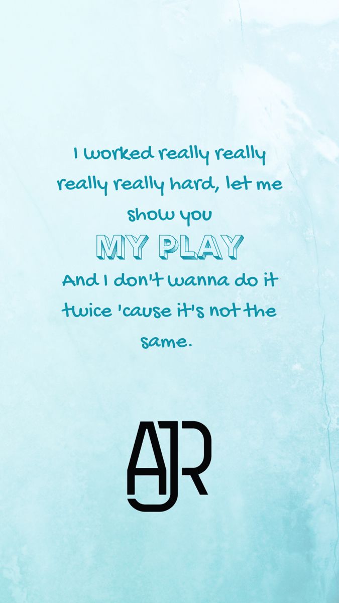 my play• AJR. Music bands, Cool bands, Music is life