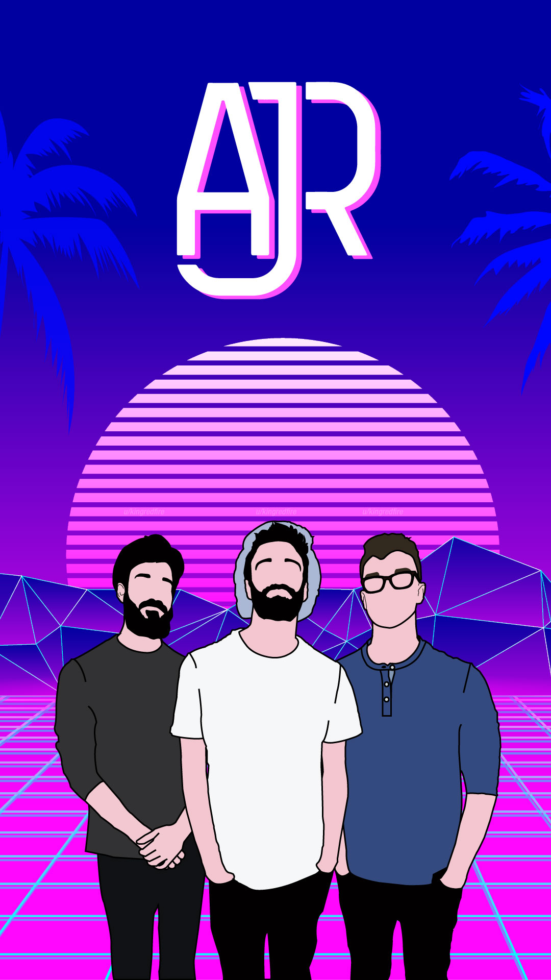 Upon request, here's the mobile wallpaper version of my art!: AJR