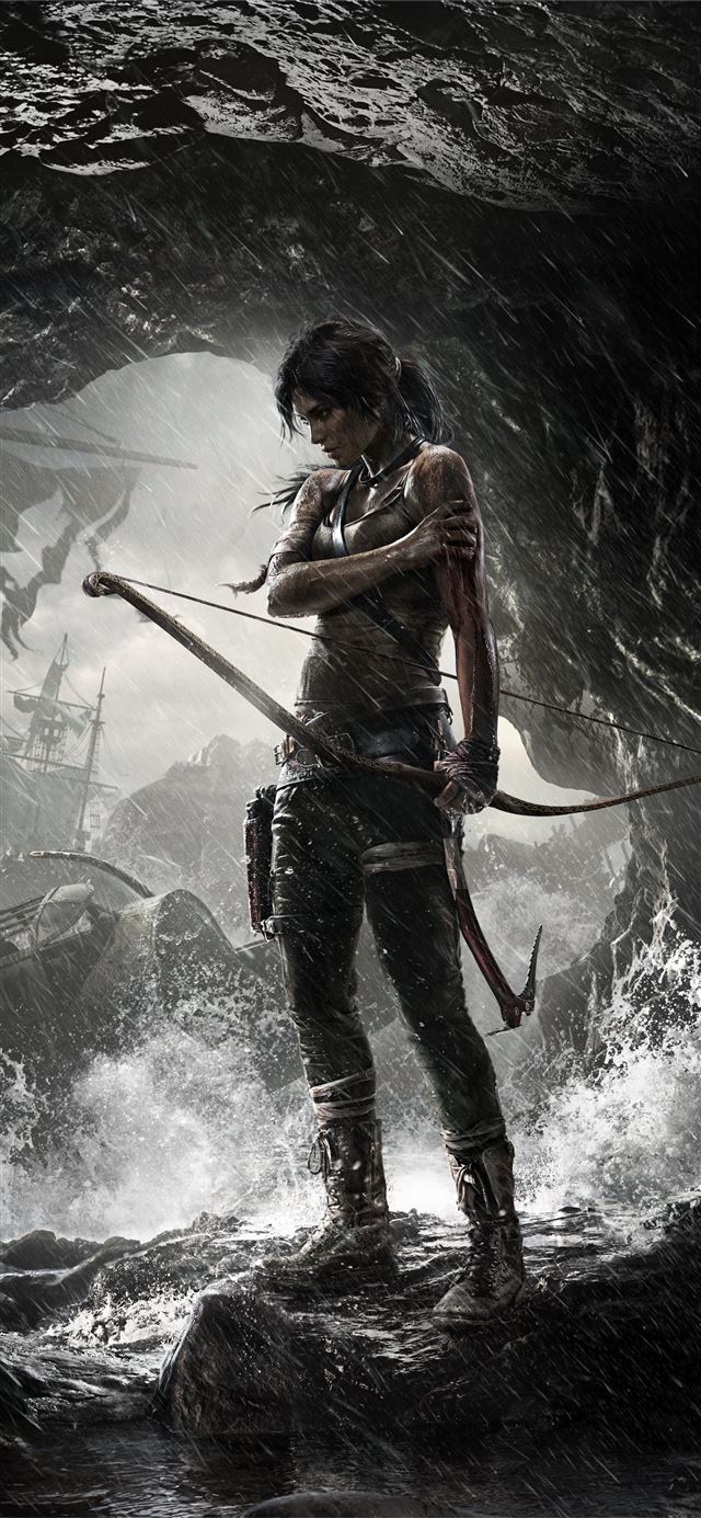 tomb raider poster 8k iPhone 8 Wallpaper Free Download