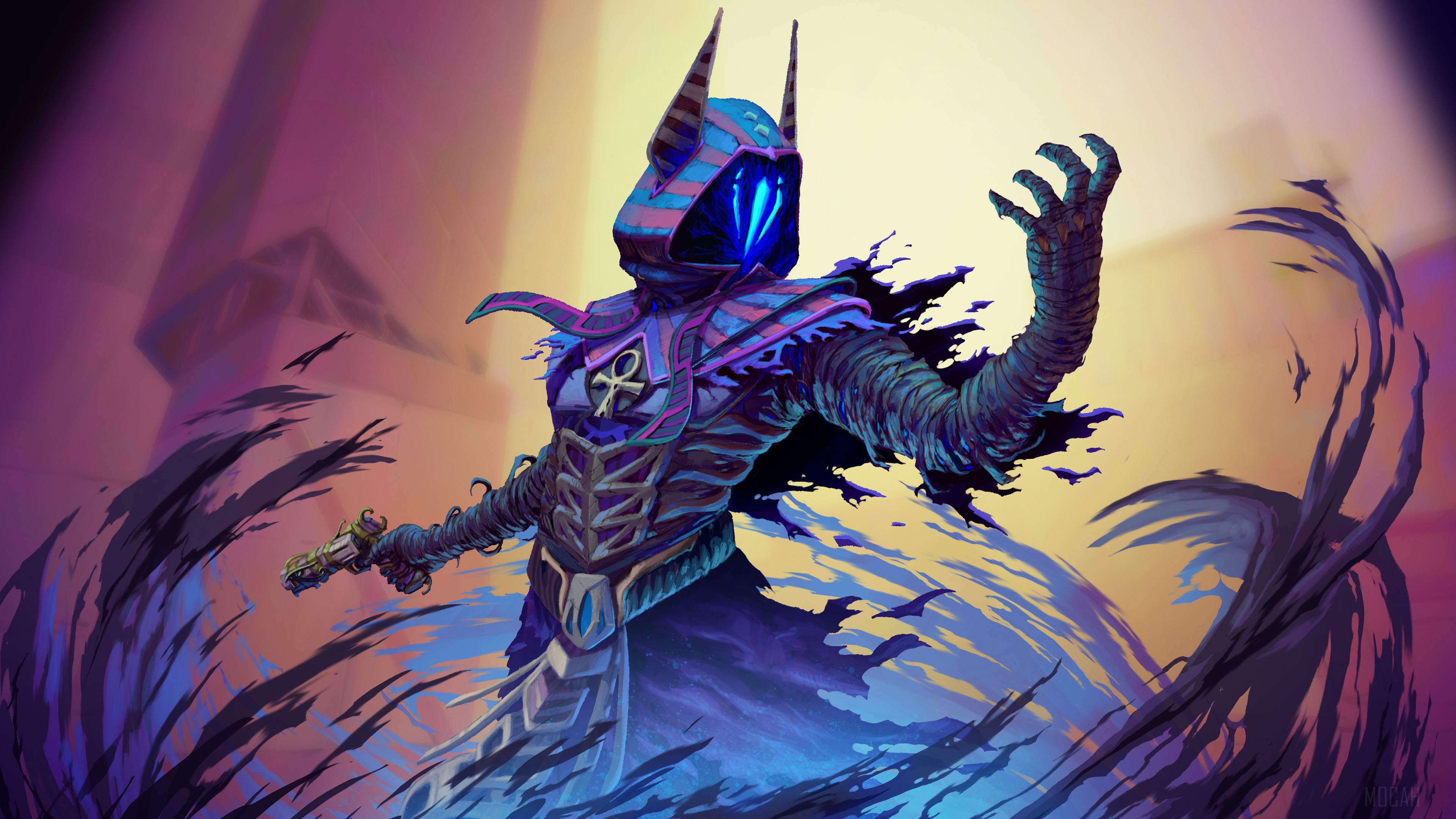 Valorant, Video Game, Omen, Egypt, Skin 4k wallpaper. Mocah HD Wallpaper