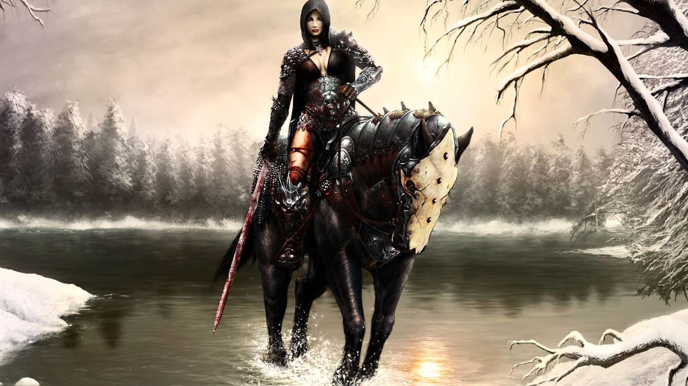 Fantasy Women Warrior Wallpaper and Background Imagex768