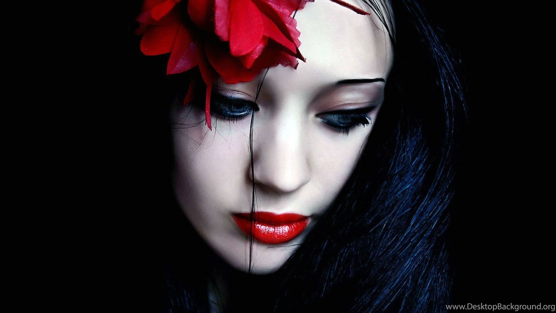 Dark Horror Fantasy Gothic Women Blood Vampire Wallpaper. Desktop Background