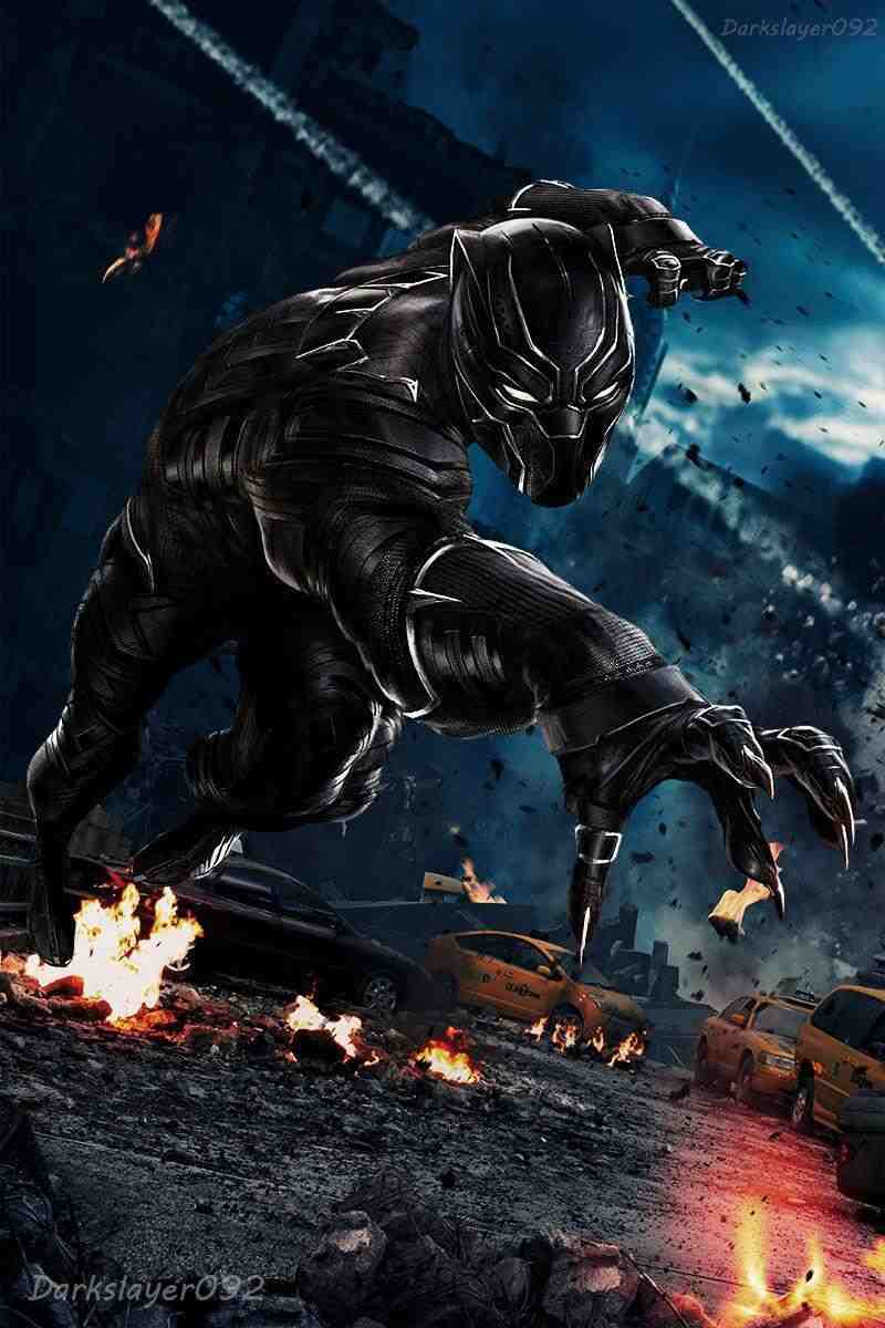 Black Panther Superhero Marvel Comics Wallpaper HD Wallpaper Black Panther