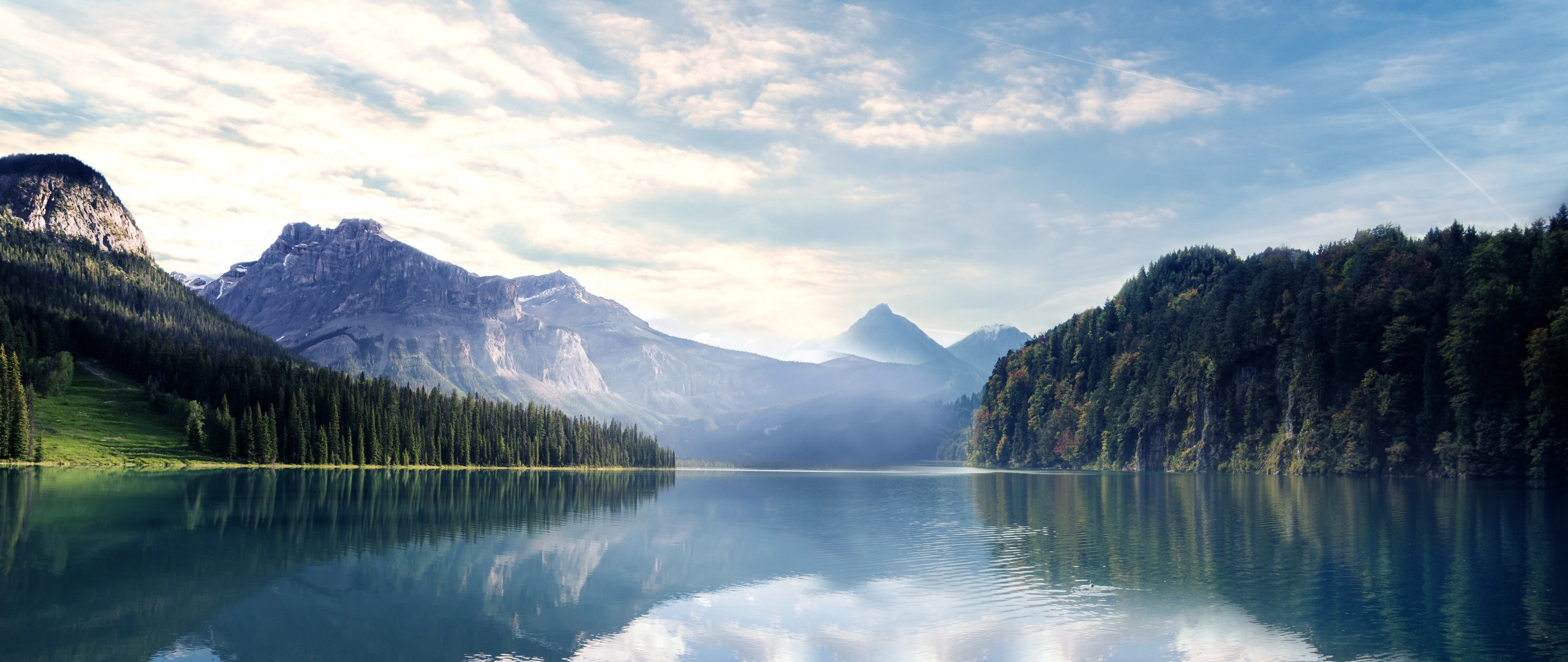 River Wallpaper 4K, Mountains, Forest, Sunny day, Landscape, 5K, 8K, Nature