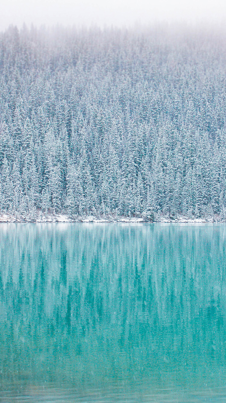 iPhone 6 wallpaper. winter mountain lake river nature