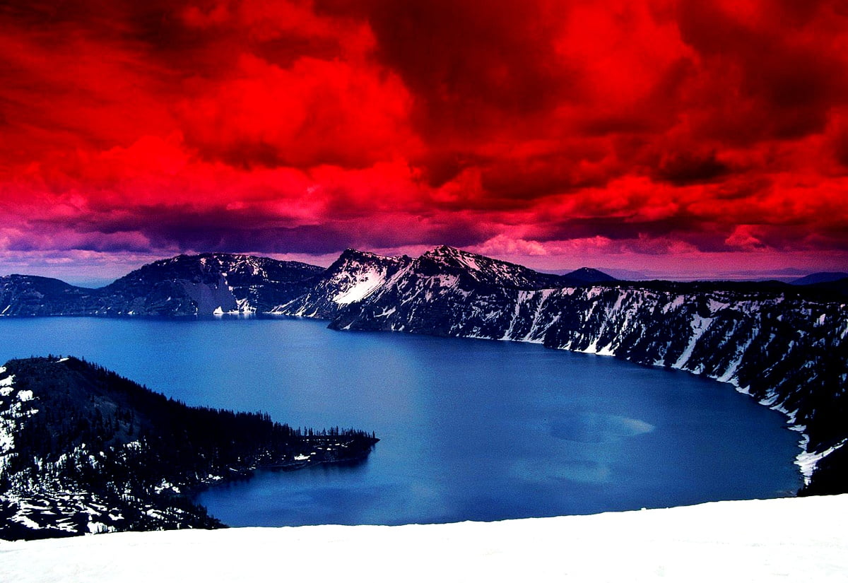 Beautiful Crater Lake, River, Wizard Island wallpaper. TOP Free pics