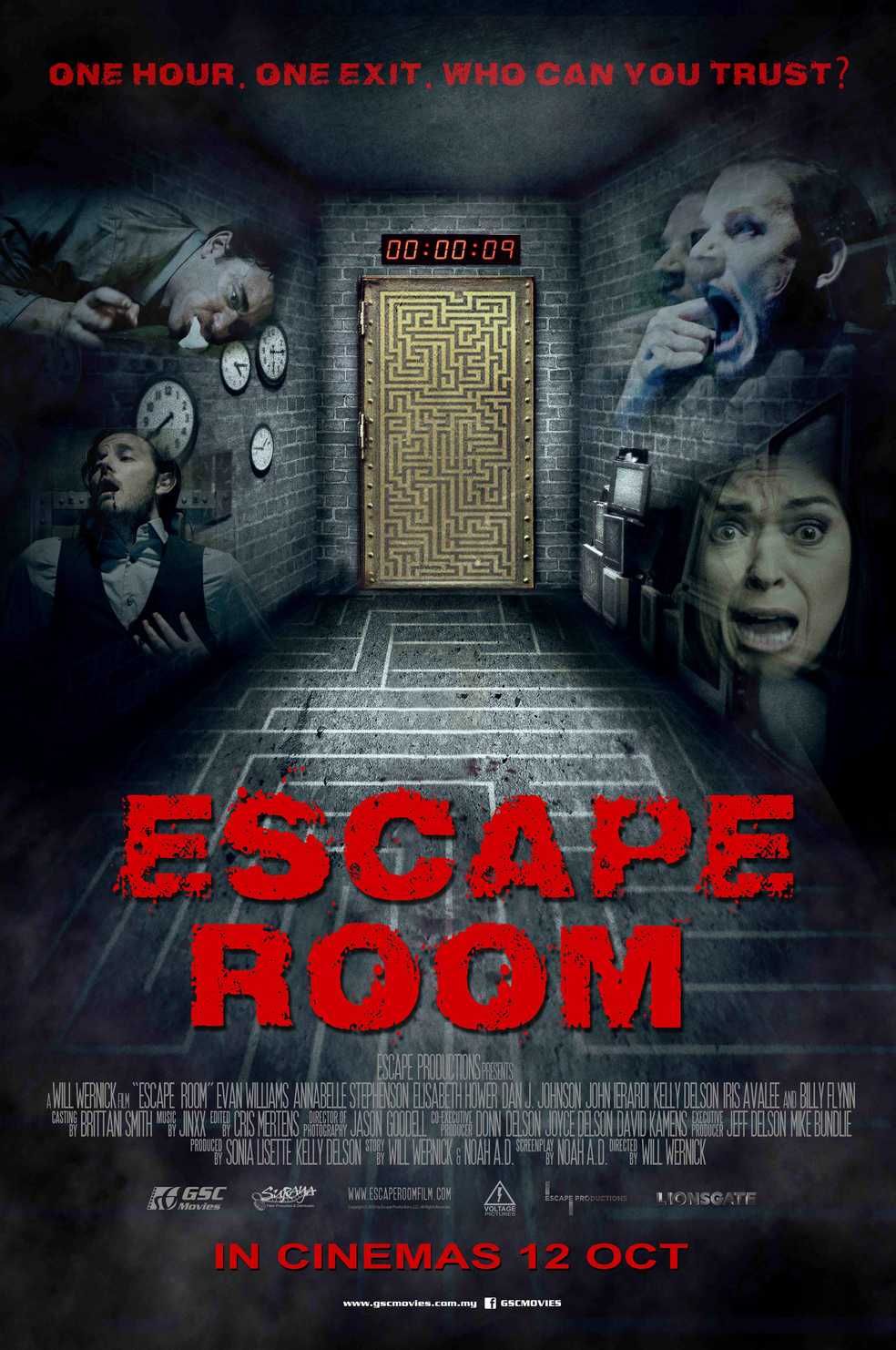 Escape Room International Poster > /movie/ Escape Room/ #EscapeRoom #EscapeRoomMovi. Escape Room, Escape Room Online, Full Movies