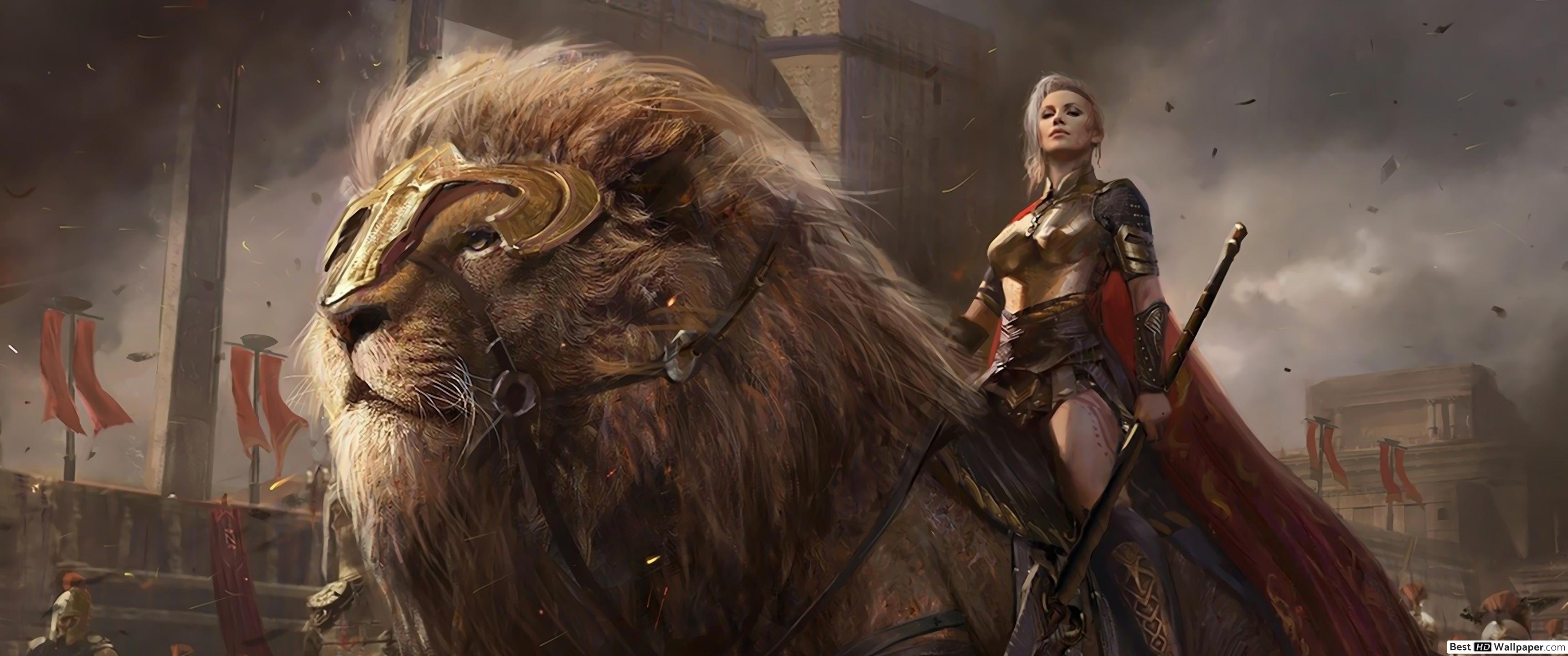 Female Warrior HD wallpaper download