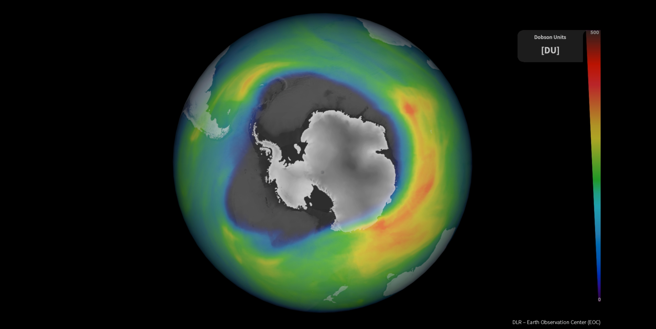 ESA ozone hole is one of the largest and deepest in recent years