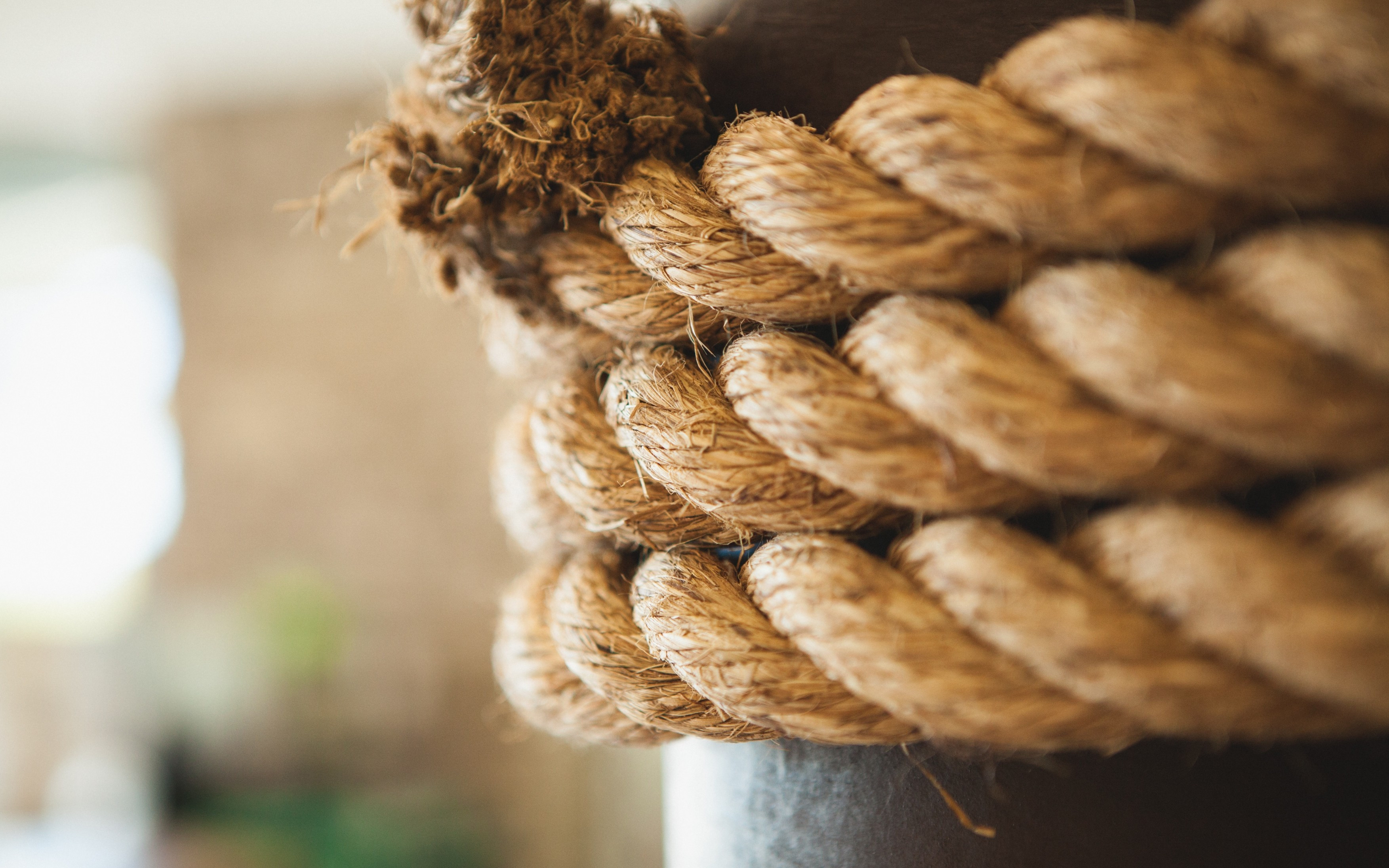 Download 3507x2192 Rope Abrasion, Close Up, Thick Wallpaper
