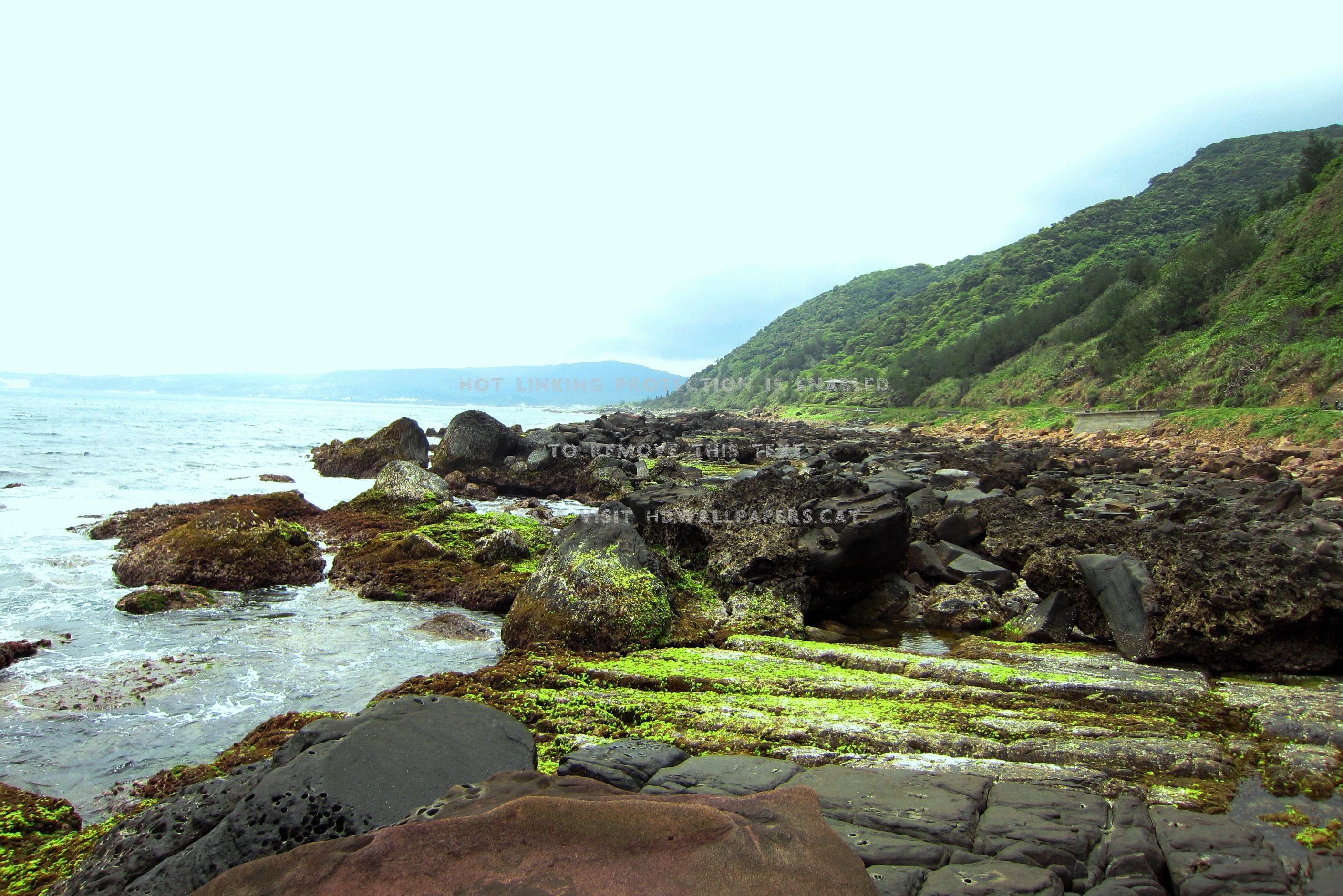 marine abrasion landscape wave mountain sea