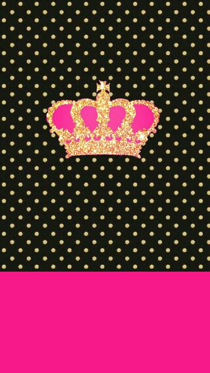 Black and pink and gold. Queens wallpaper, Cool wallpaper, Flowery wallpaper