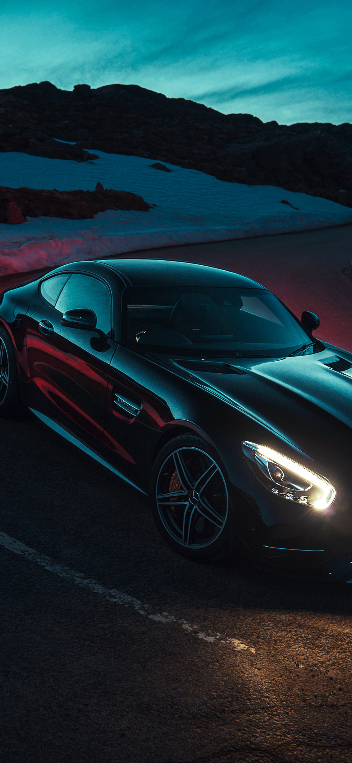 Mercedes Amg Gt C Roadster, Black, Outdoor, Wallpaper Amg Phone Background