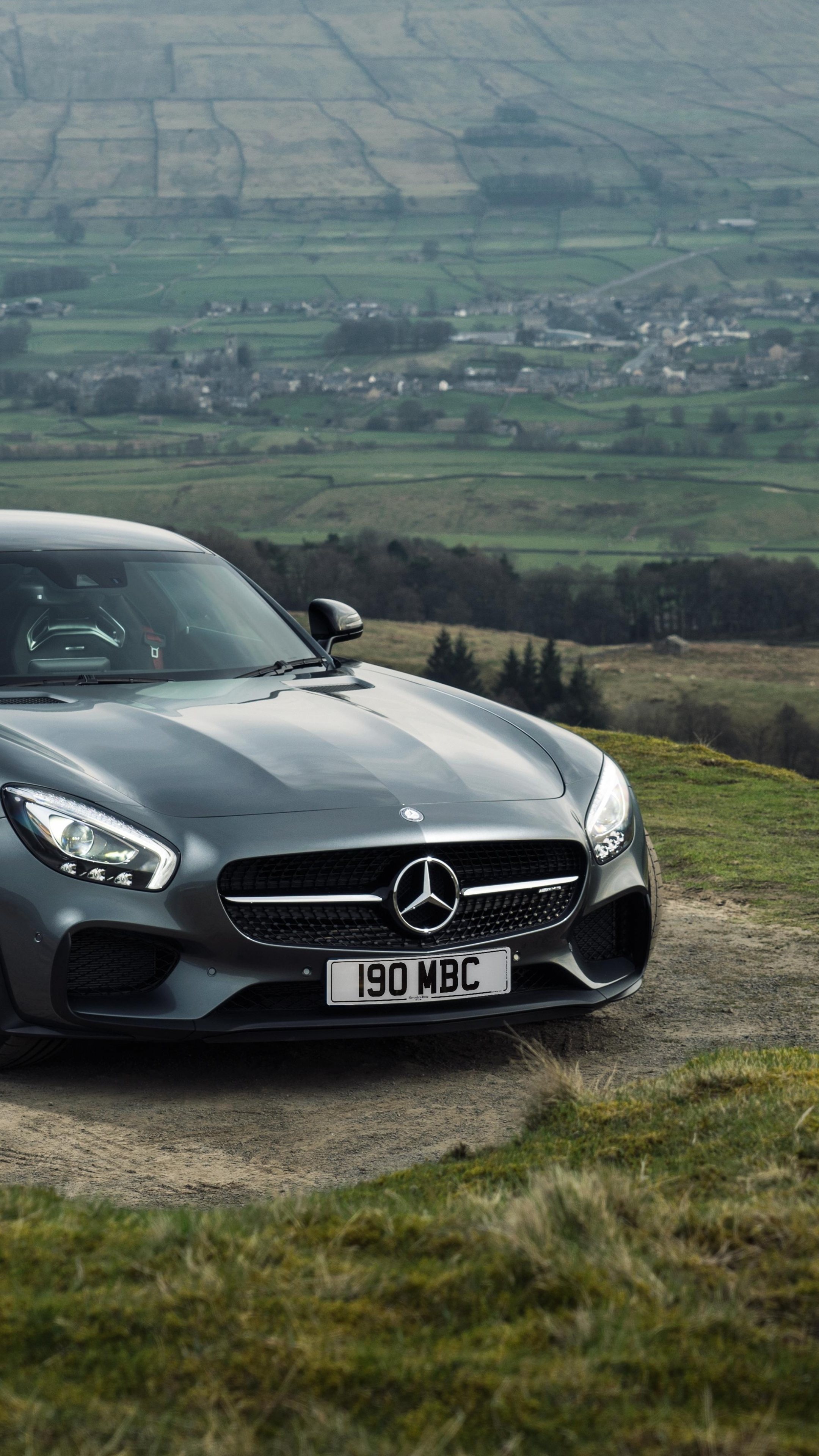 Download 2160x3840 Wallpaper Grey, Sports Car, Mercedes Amg Gt, 4к, Sony Xperia Z5 Premium Dual, 2160x3840 HD Image, Background, 19116