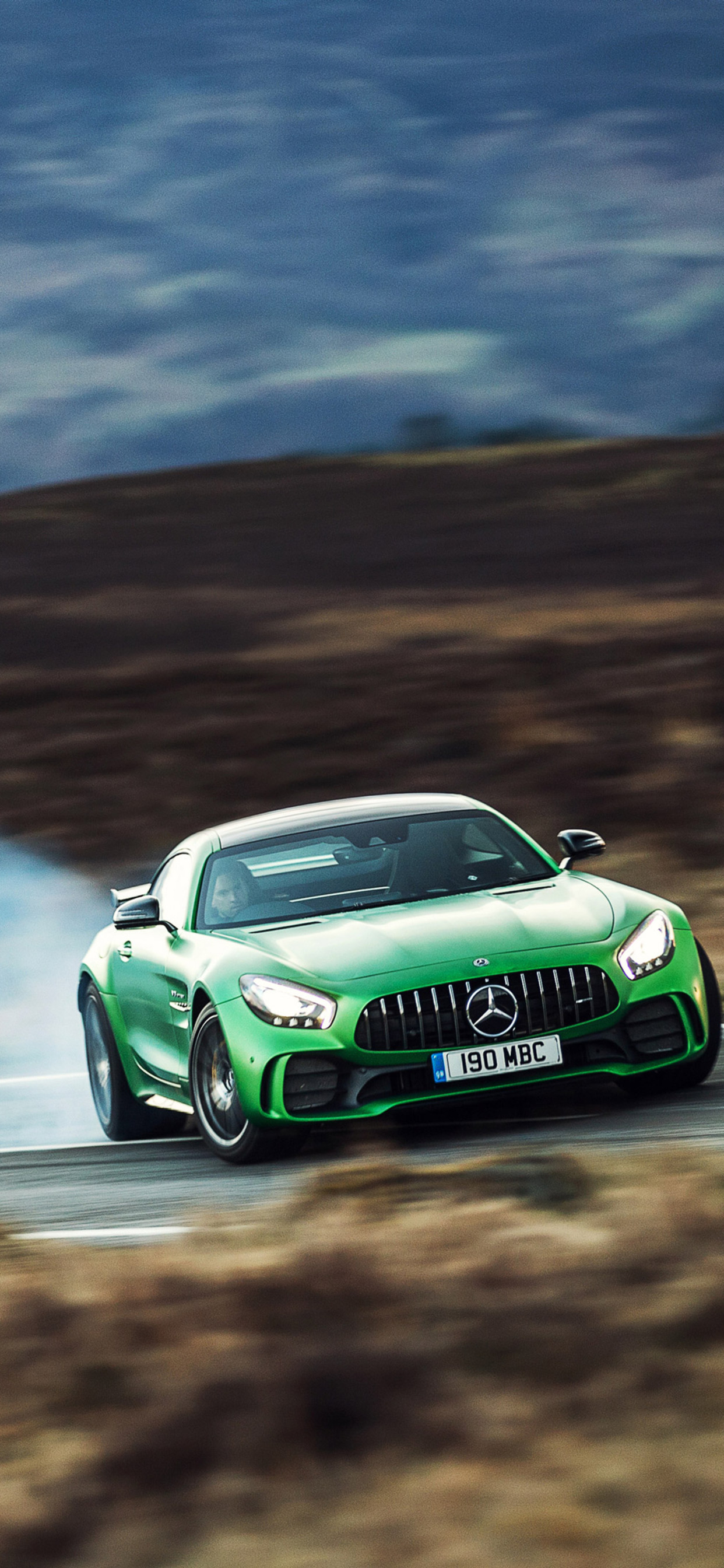 Mercedes AMG GT R 2017 iPhone XS MAX HD 4k Wallpaper, Image, Background, Photo and Picture