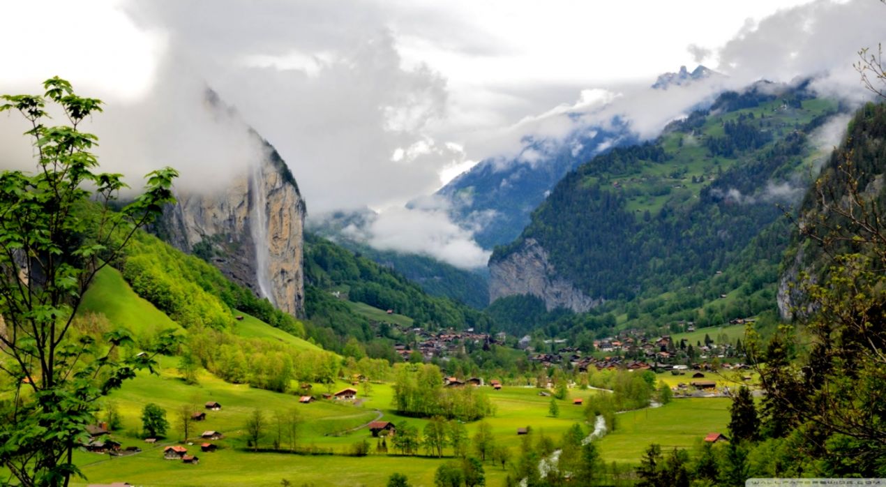 Lauterbrunnen Valley Switzerland ❤ 4k HD Desktop Wallpaper