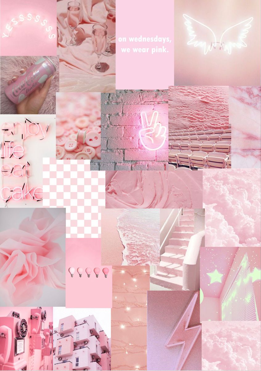 Aggregate 77+ pink aesthetic collage wallpaper latest - in.cdgdbentre