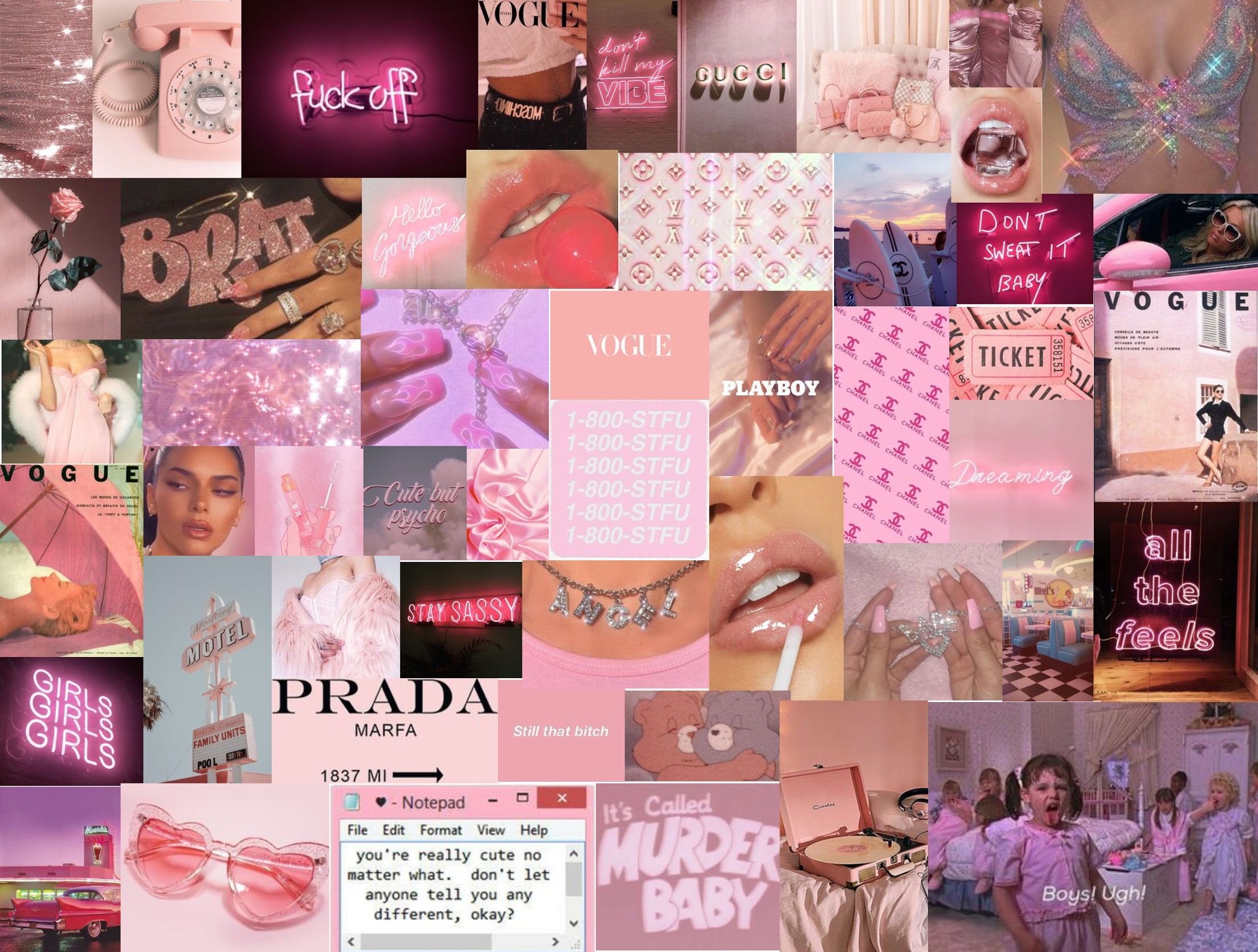 Pink Aesthetic Laptop Wallpaper