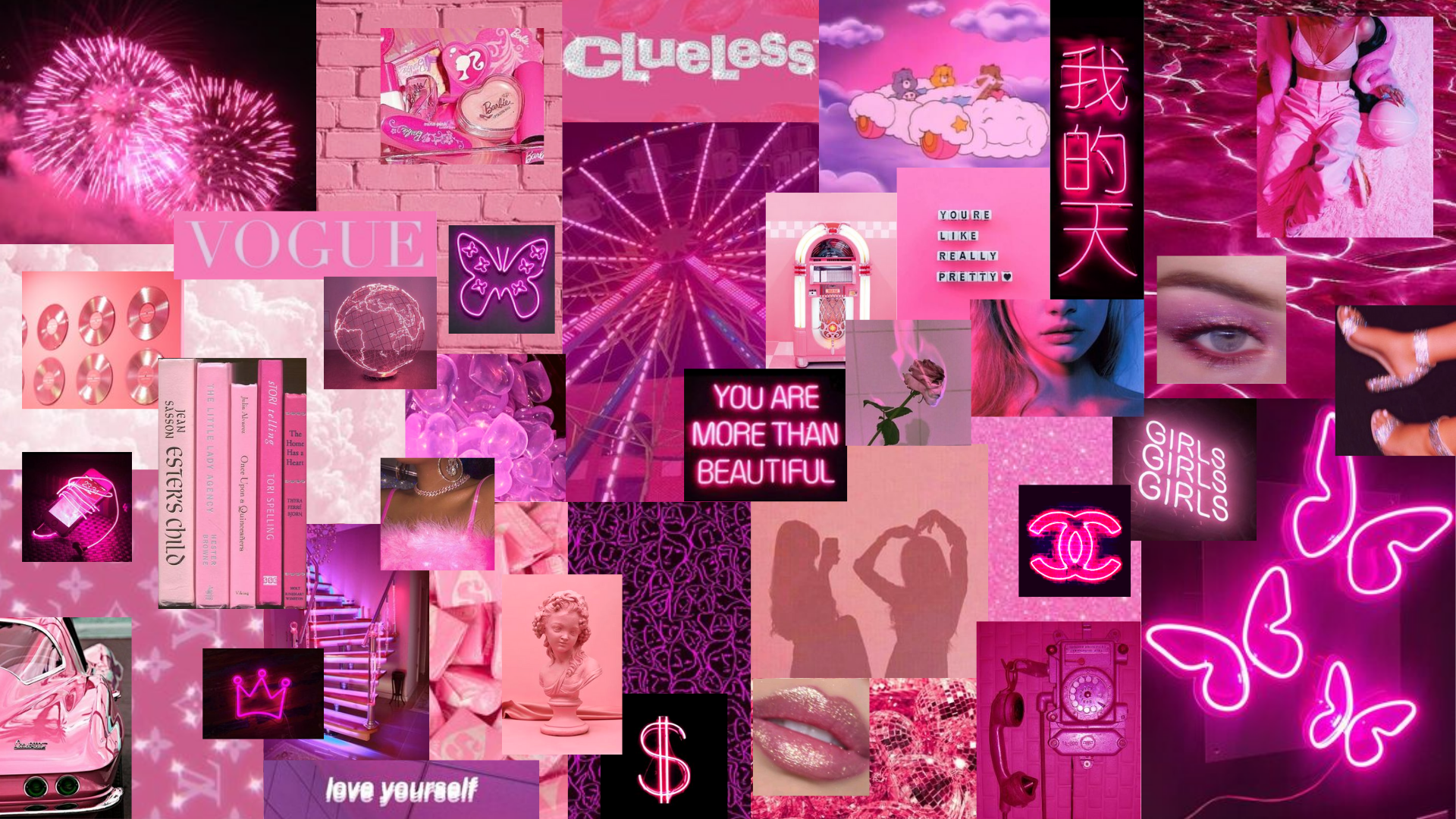 Pink Aesthetic Laptop Wallpaper