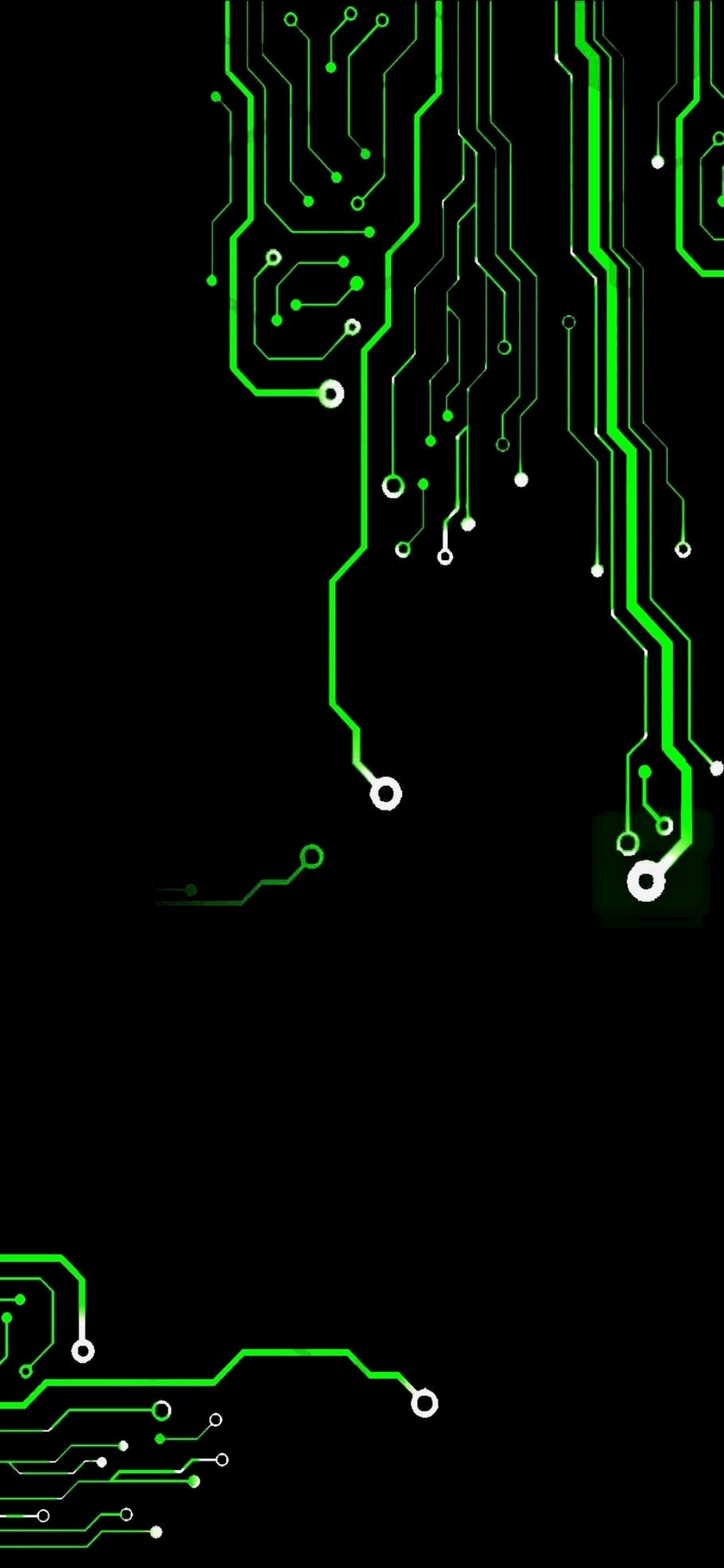 Neon Circuits Amoled Realme C2 HD Wallpaper Download