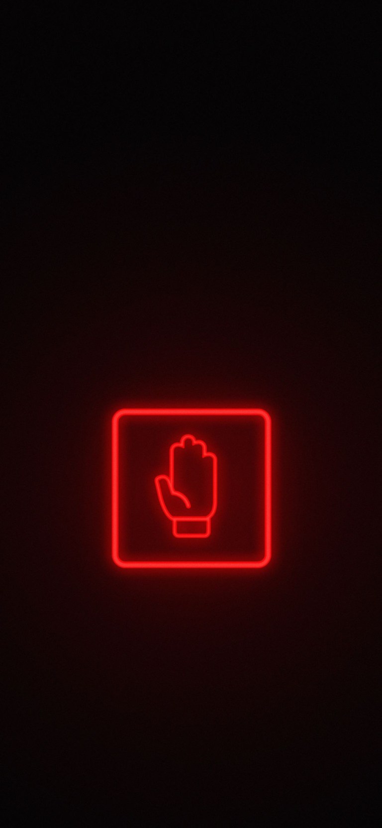 Neon Light Hand Sign Amoled Wallpaper for Google Pixel