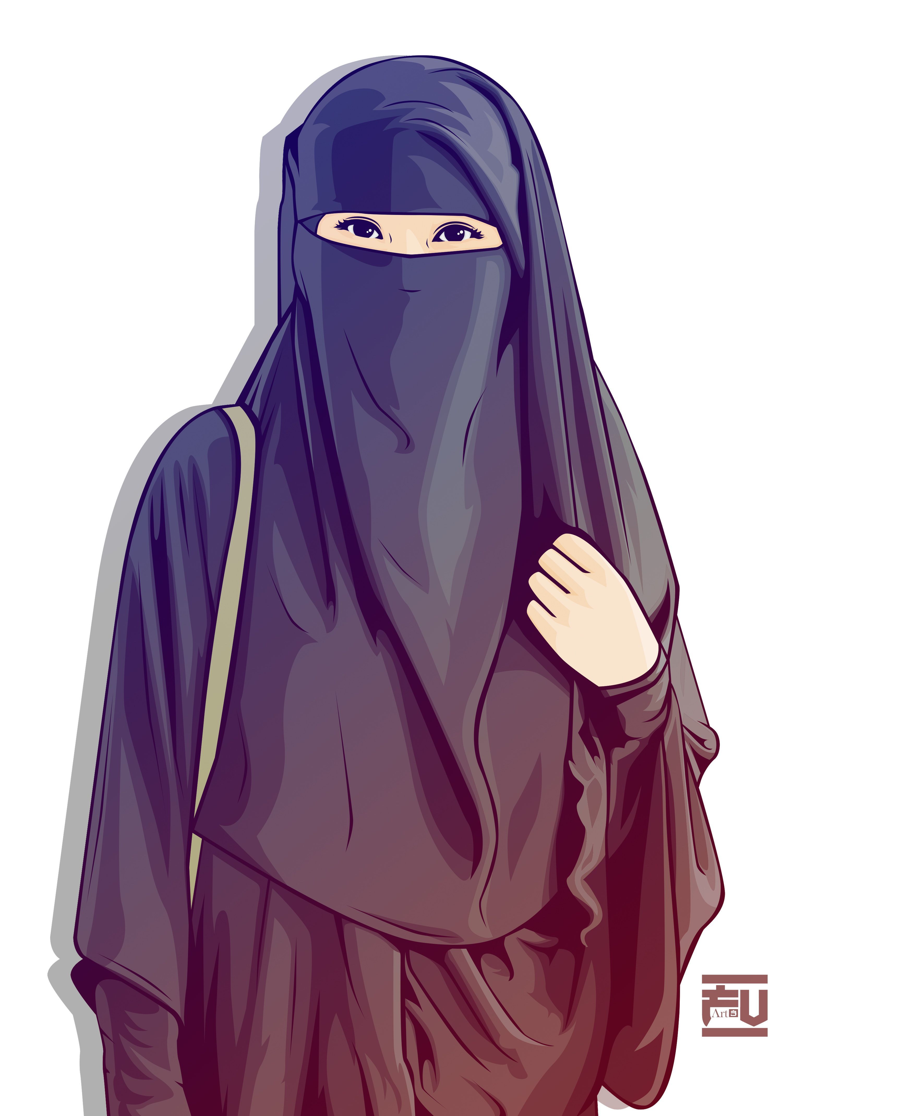 Girl Cartoon Hijab Wallpapers - Wallpaper Cave