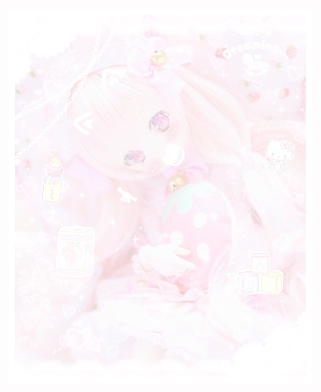 αηιмε(„• ֊ •„). Kawaii wallpaper, Aesthetic anime, Cute pastel wallpaper