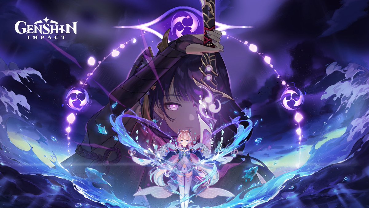 Genshin Update  Impact version 2.1 HD Wallpaper All rights reserved: Source: # GenshinImpact #原神 #Raiden #Kokomi