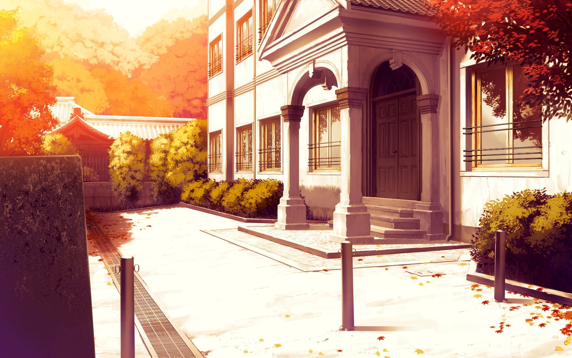 Autumn City Anime Wallpapers - Wallpaper Cave