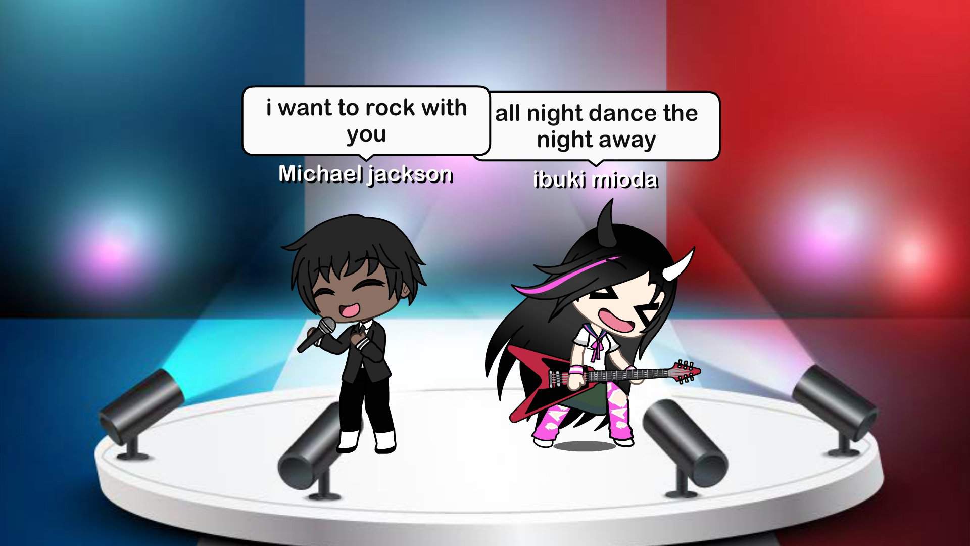 Michael jackson and ibuki mioda