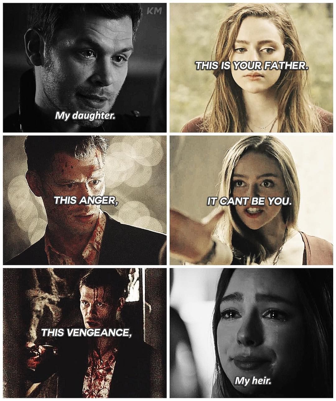 Klaus and Hope Mikaelson ideas. klaus and hope, hope mikaelson, vampire diaries memes