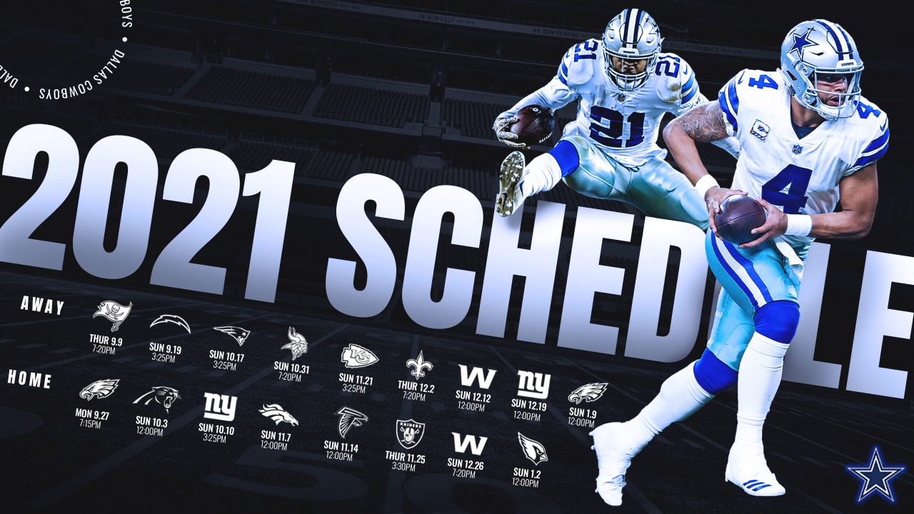 2020-2021 Dallas Cowboys Wallpaper Schedule