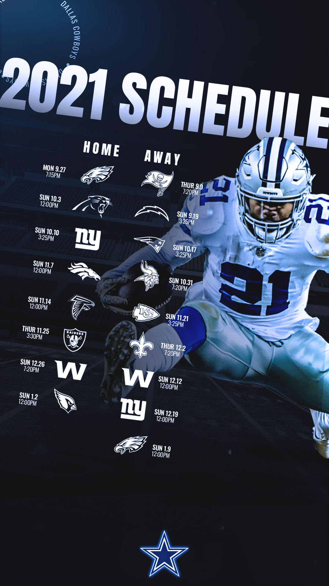 Dallas Cowboys Schedule 2021 22 Home Games