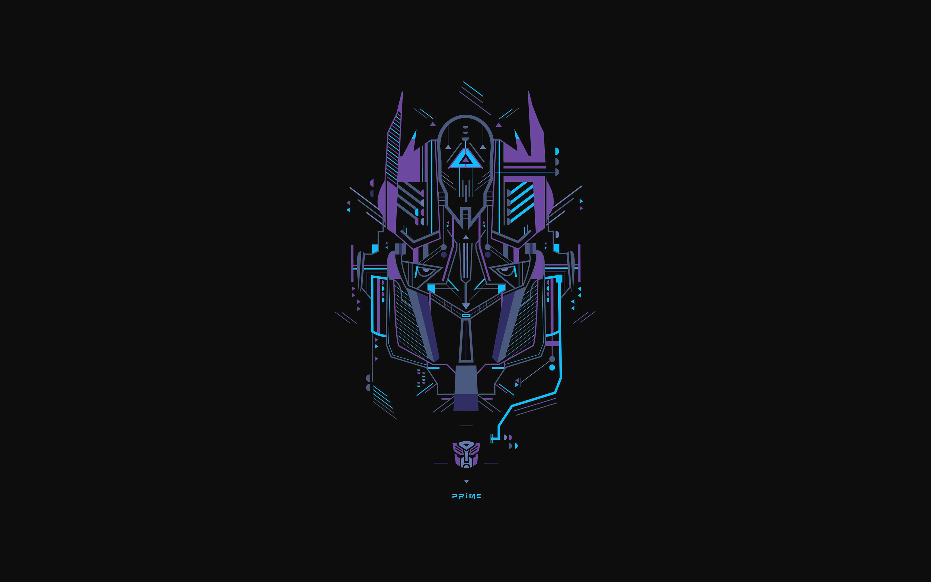 Wallpaper Transformer Logo Two Art Illust