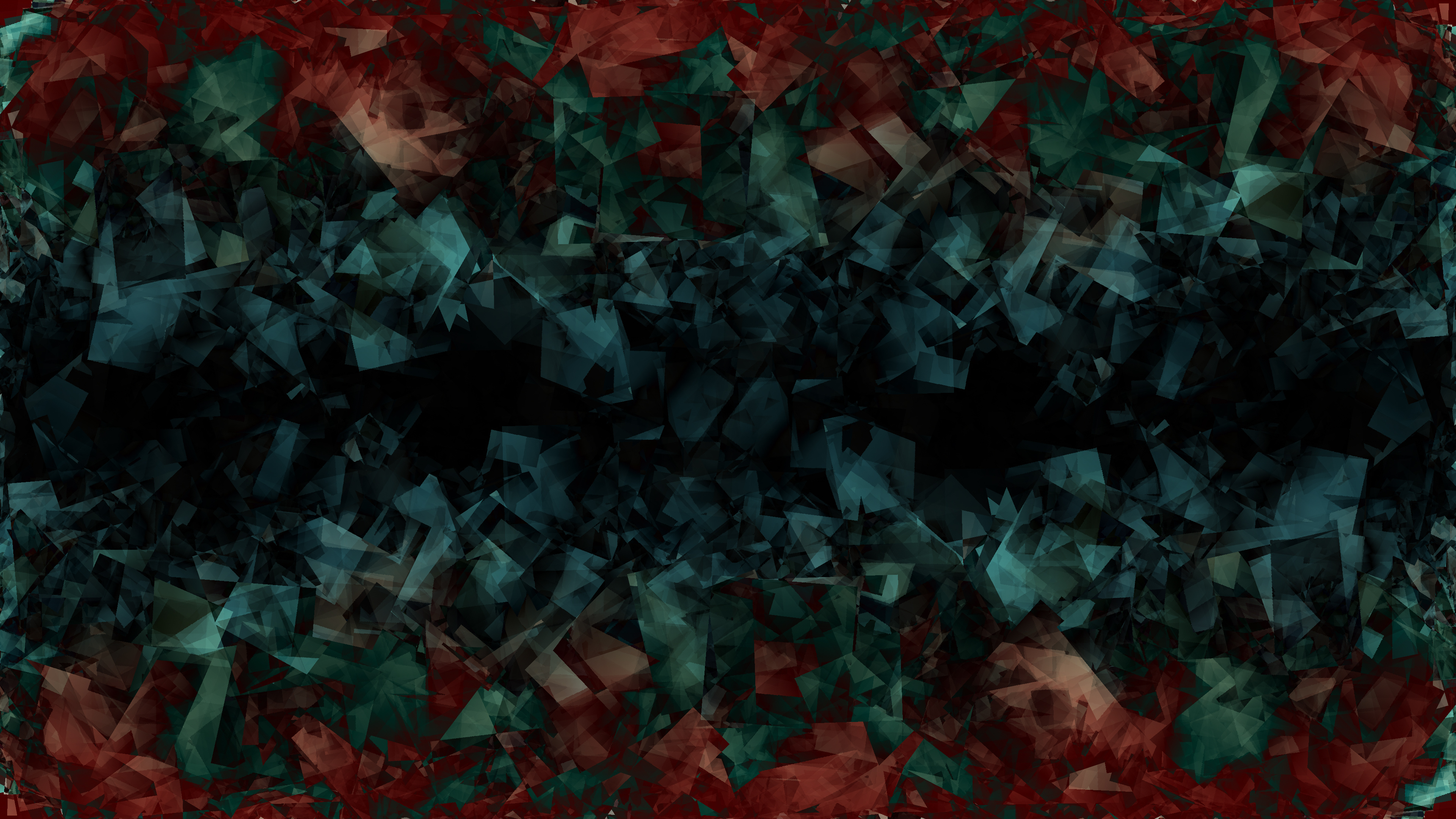 Blue Crystals Dark Green Red, HD Abstract, 4k Wallpaper, Image, Background, Photo and Picture