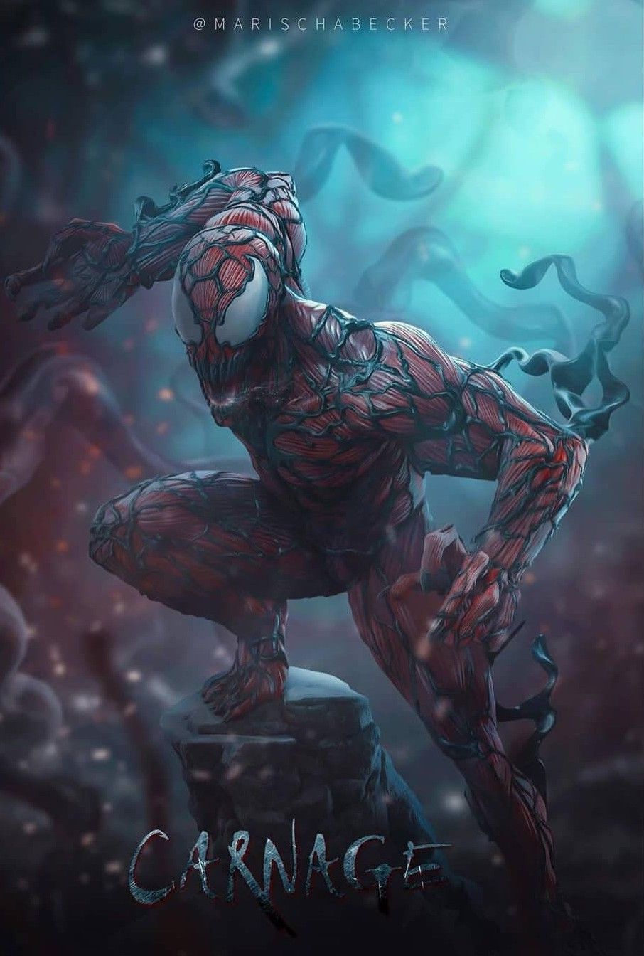 Tác phẩm nghệ thuật của Carnage Venom Spiderman 4K tải xuống hình nền