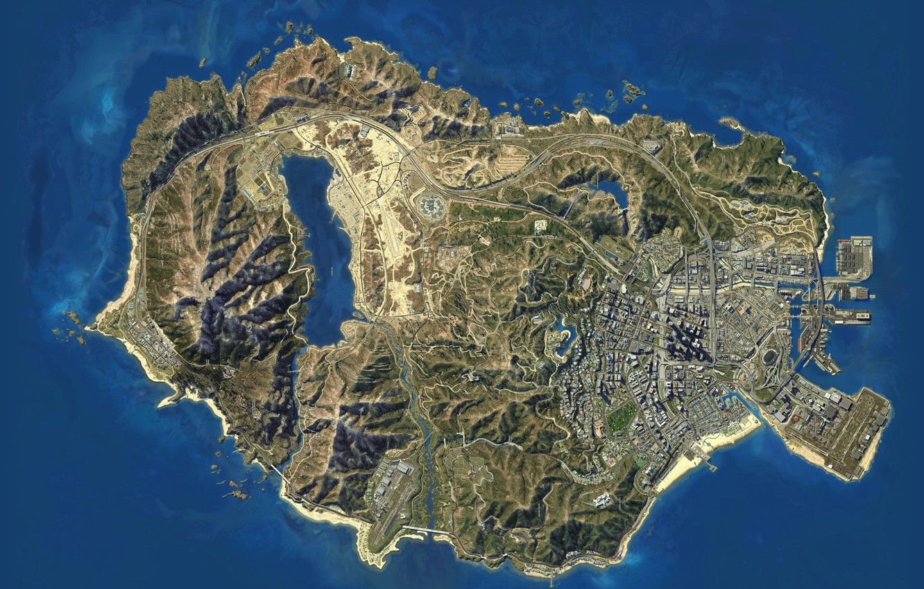 GTA V Map Wallpapers - Wallpaper Cave