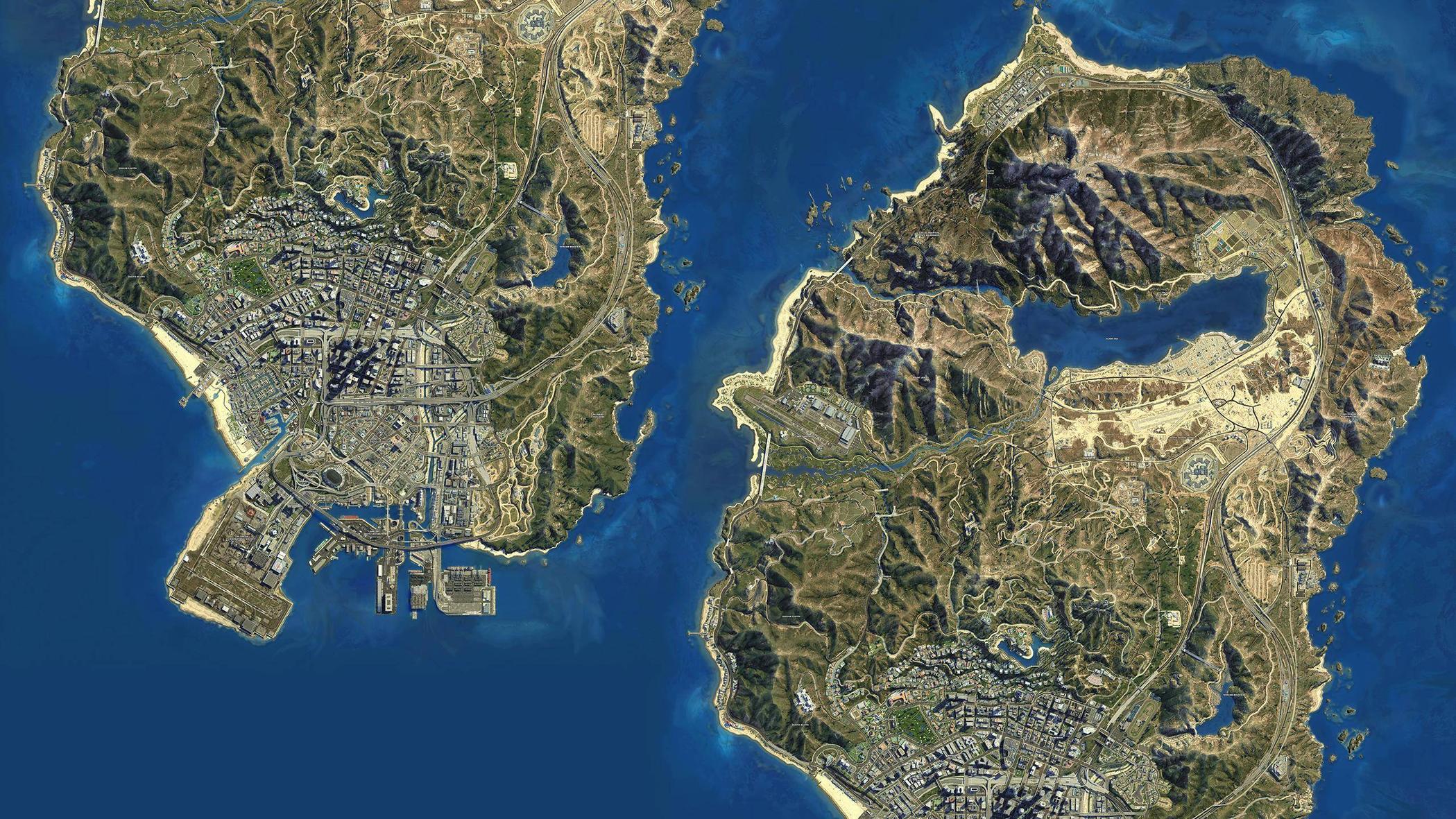 4k satellite view map гта 5 фото 24