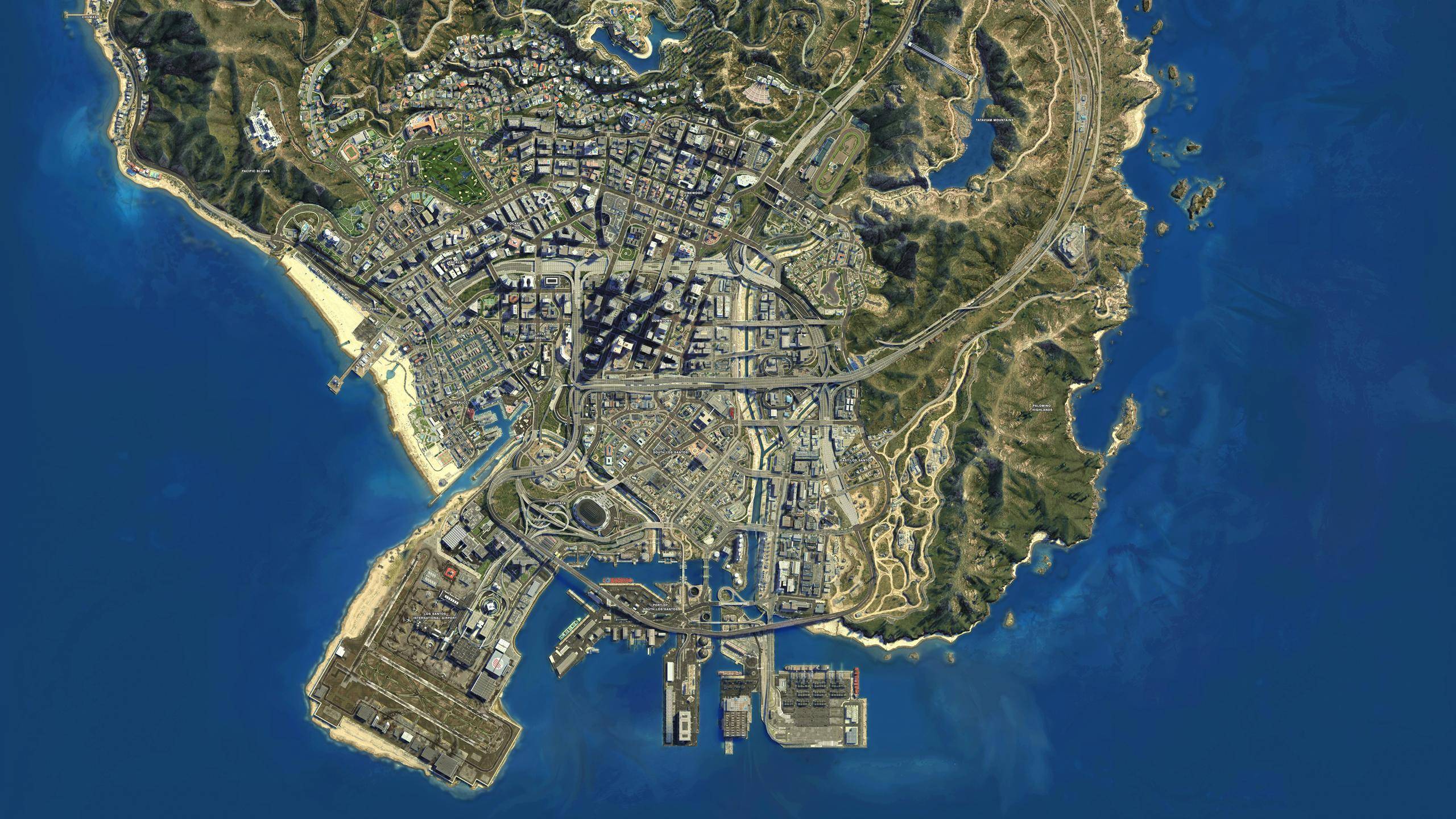 4k satellite view map гта 5 фото 93