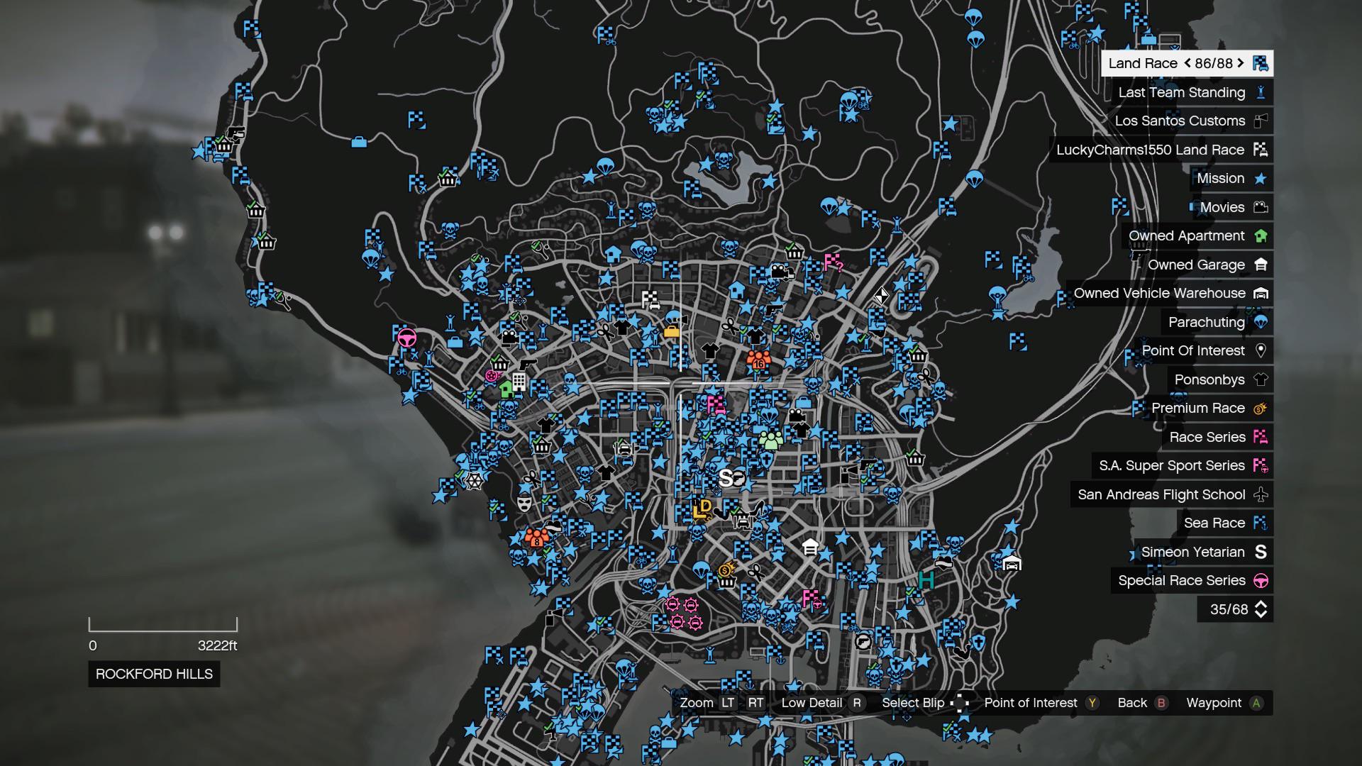 Anyone know how to turn off the blue icons on your map? Really annoying and can't figure out how to change it.: gtaonline