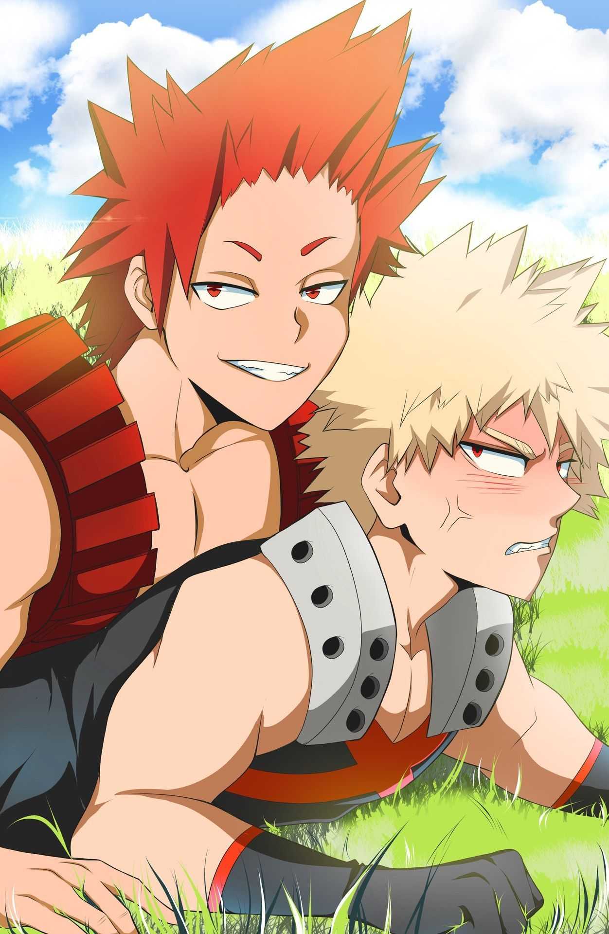 Kirishima and Bakugo Wallpaper Free HD Wallpaper
